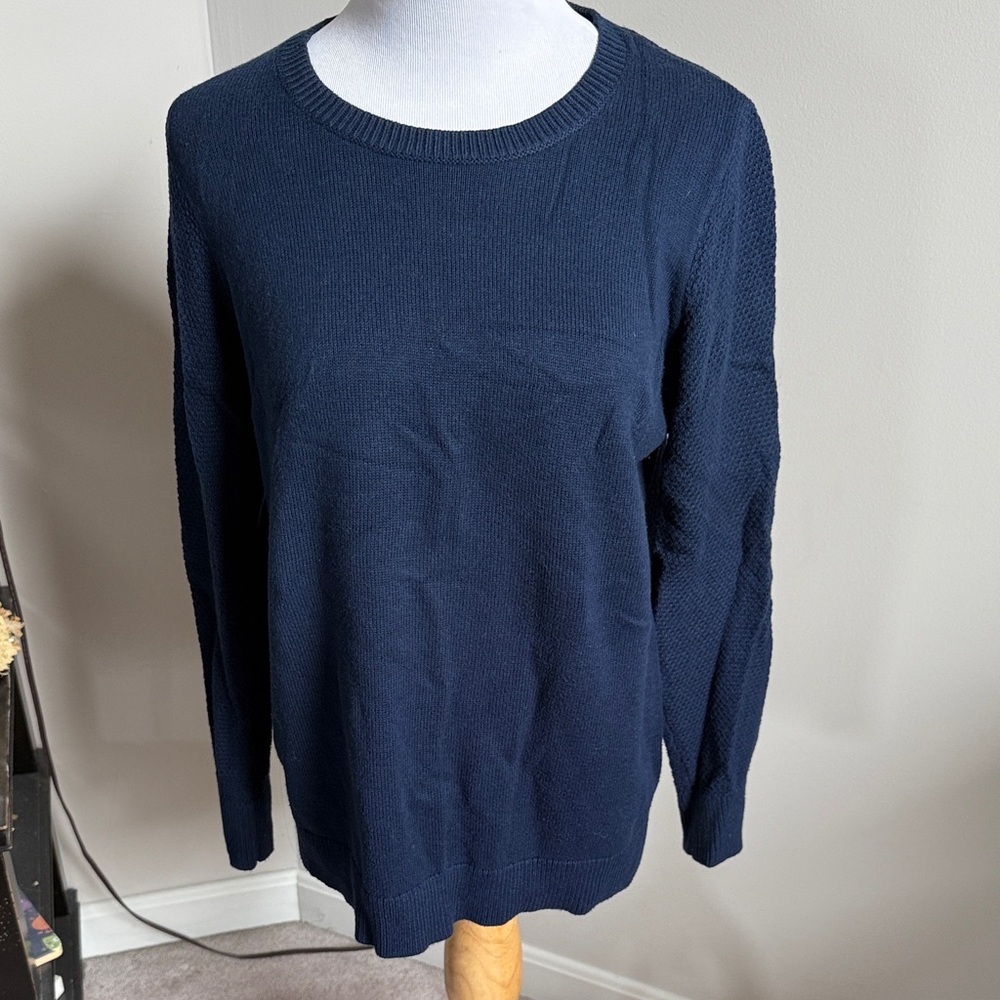 Banana Republic Factory Dark Blue Crew Neck Sweater
